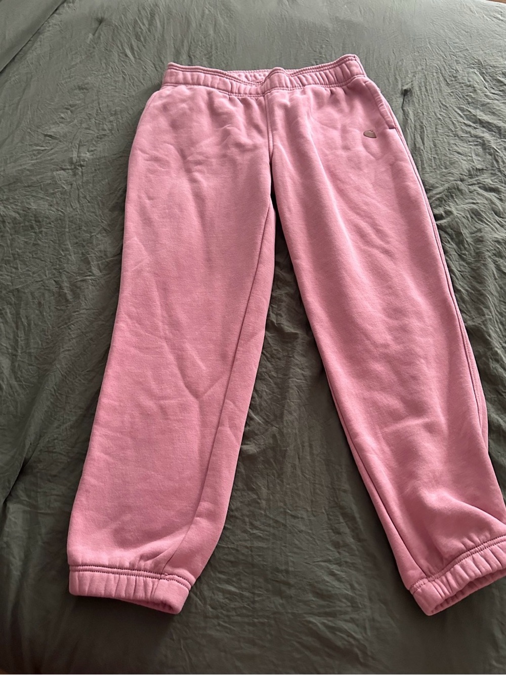 Pink Fleece Jogger Pants -